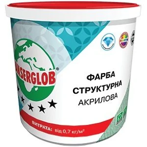 Краска акриловая структурная Anserglob 10 л 15 кг