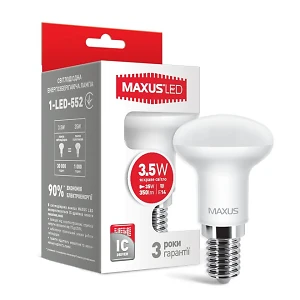 Лампа светодиодная R39 3,5Вт  220В Е14 4100K Maxus 1-LED-552 (гарантия три года)