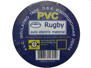 Изолента 0,13ммх19ммх10м синяя Rugby