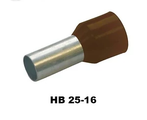 Наконечник втулочный изолированный НВ 25-16