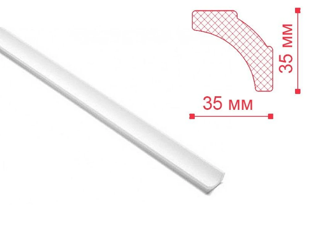 Плинтус потолочный  (35*35мм) В2 Nomastyl 1м