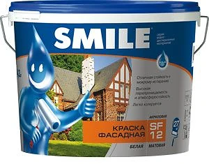 Краска акриловая фасадная Smile SF-12  5 л 7 кг