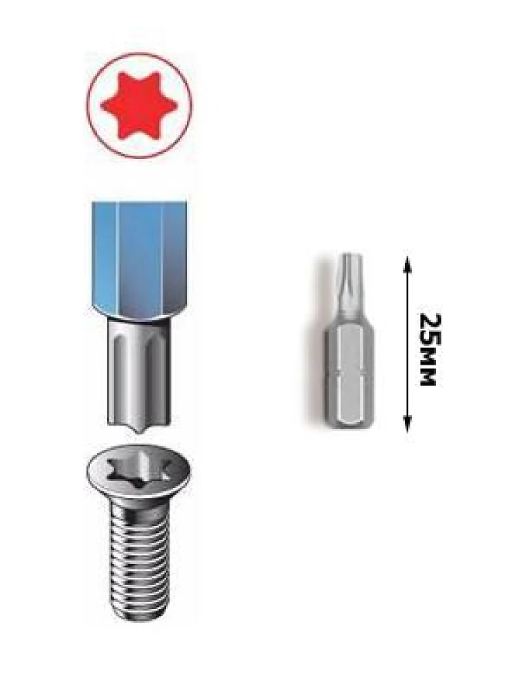 Бита H4  25мм под конфирматы (1,4' шестигранник) Stanley