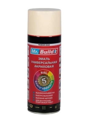 Спрей фарба  Mr.Build  40 слонова кістка Ral 1015  400 мл (аерозоль)