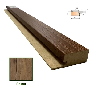 Стартовая планка МДФ 1234 Пекан 33,2*11,6*2800 (1 шт.)