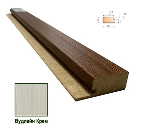 Стартовая планка МДФ 1234 Вудлайн Крем 33,2*11,6*2800 (1 шт.)