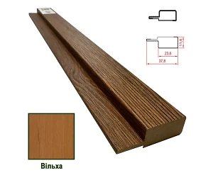 Финишная планка МДФ 1238 Ольха 37,8*11,6*2800 (1 шт.)