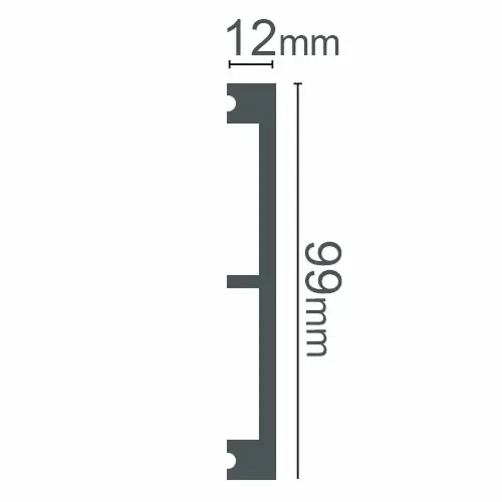 Плинтус дюрополимерный Grand Decor HCR 520 99*12*2000мм (цена за 1 м)