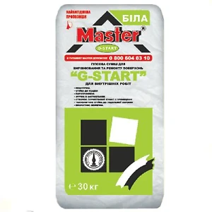 Шпатлевка гипсовая стартовая Мастер-G- Start 30 кг