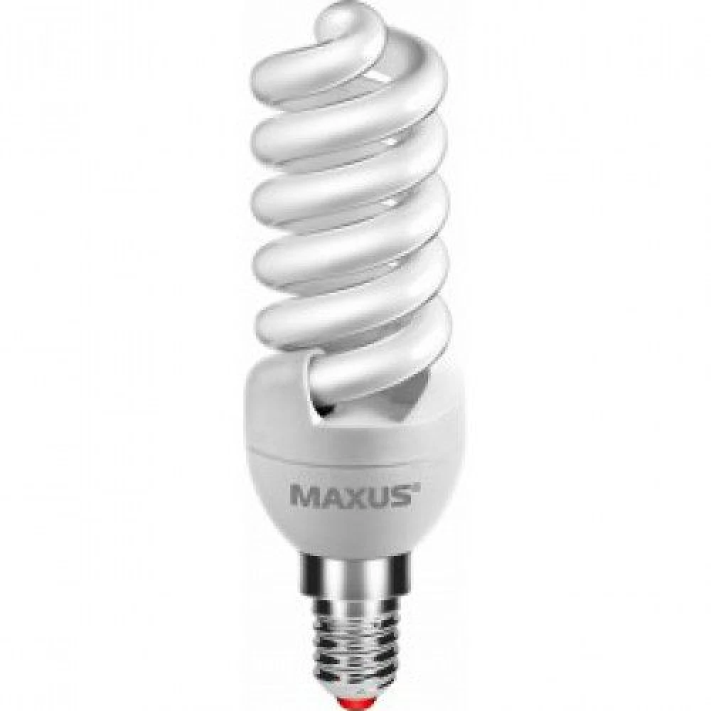 Лампа энергосберегающая  13Вт  220В Е14 2700K 'Maxus' Slim full spiral 1-ESL-225-1 (гарантия три год