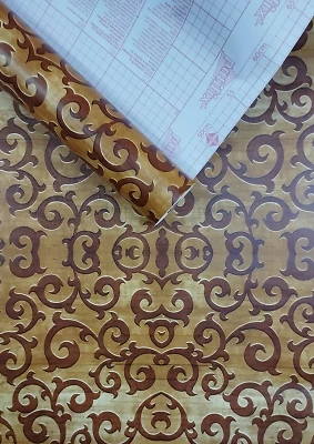 Самоклеюча плівка Patifix 45см х 1м 12-3550 (Коричневі вензеля)