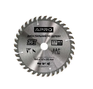 Диск пильний по дереву 160 * 20 мм (36T)  APRO 830112