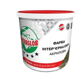 Фарба водно-дисперсійна Anserglob Інтер'єр ЄКО 3 л 4,2 кг