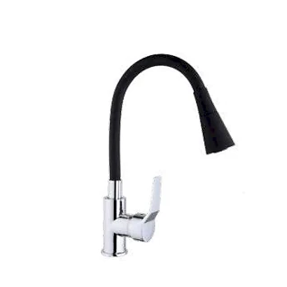 Смеситель s45  D35 для кухни ,излив рефлектр.на гайке Aquatica  (9745110)