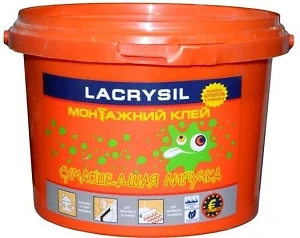 Клей Лакрисил универсальный монтажный акриловый Сумасшедшая липучка 6кг