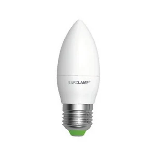 Лампа светодиодная свеча 6Вт  220В Е27 3000K Eurolamp LED-CL-06273(D)