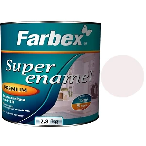 Эмаль ПФ-115 Farbex Белая  2,8 кг