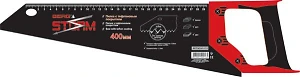 Пила (ножовка) по дереву  400мм  тефлон. покрытие, 3-с заточка, 2-комп. рукоятка Berg Storm 41-113
