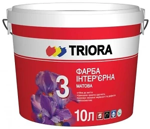 Краска акриловая Triora Интерьерная Матовая  3 л 4,2 кг