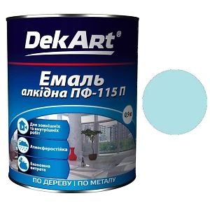 Эмаль ПФ-115 DekArt Светло-голубая  0,9 кг
