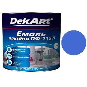 Эмаль ПФ-115 DekArt Ярко-голубая  2,8 кг