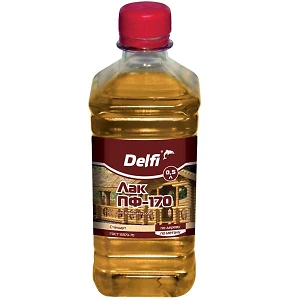 Лак Для внутренних и наружных работ ПФ-170 Delfi глянцевый  0,5 л
