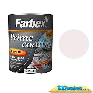 Грунтовка ГФ-021 Farbex Белая 2,8 кг (по ржавчине)