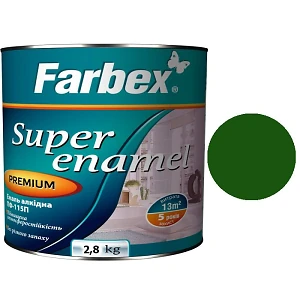 Эмаль ПФ-115 Farbex Изумрудная  2,8 кг