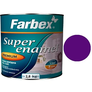 Эмаль ПФ-115 Farbex Фиолетовая  2,8 кг