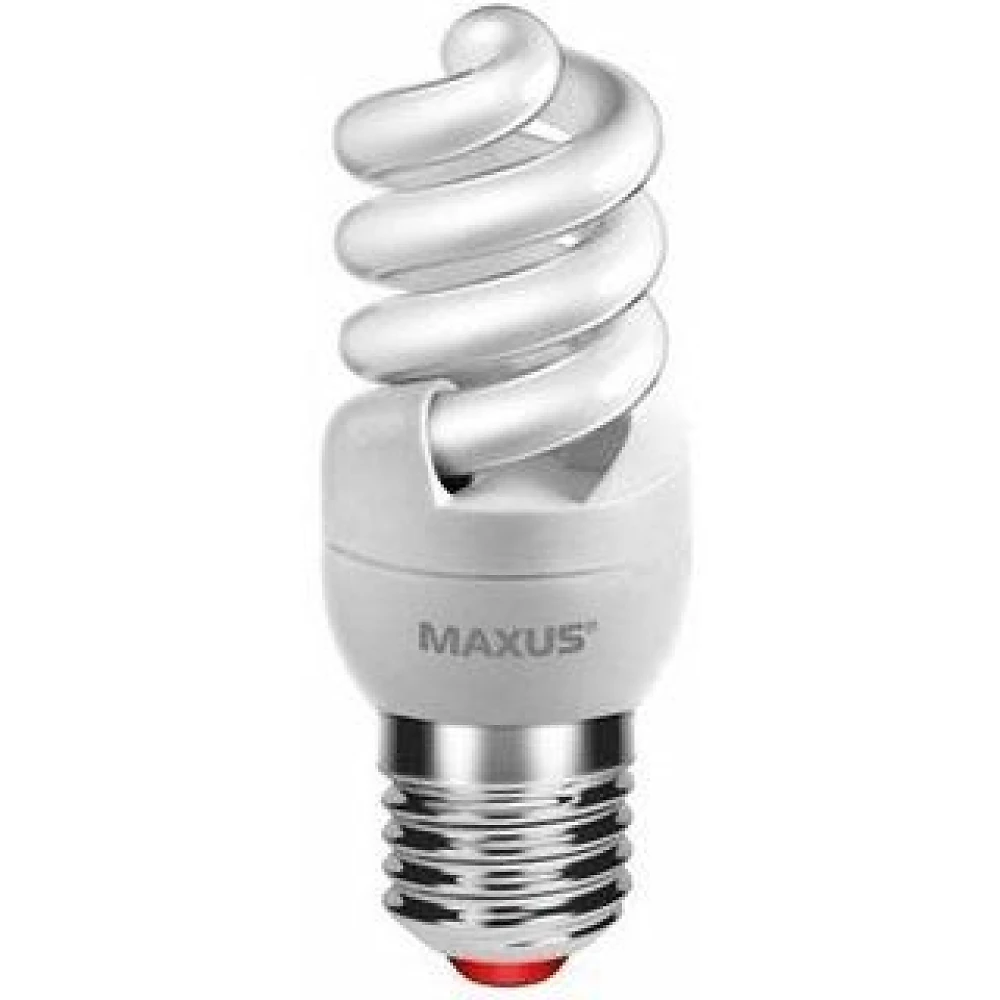 Лампа энергосберегающая   9Вт  220В Е27 2700K 'Maxus' T2 Slim full spiral 1-ESL-215-1 (гарантия два
