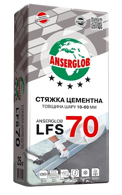 Анцерглоб стяжка цементная LFS-70, 25кг (л)