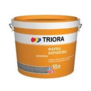 Эмаль для шифера акриловая Triora Красно-коричневая 10 кг