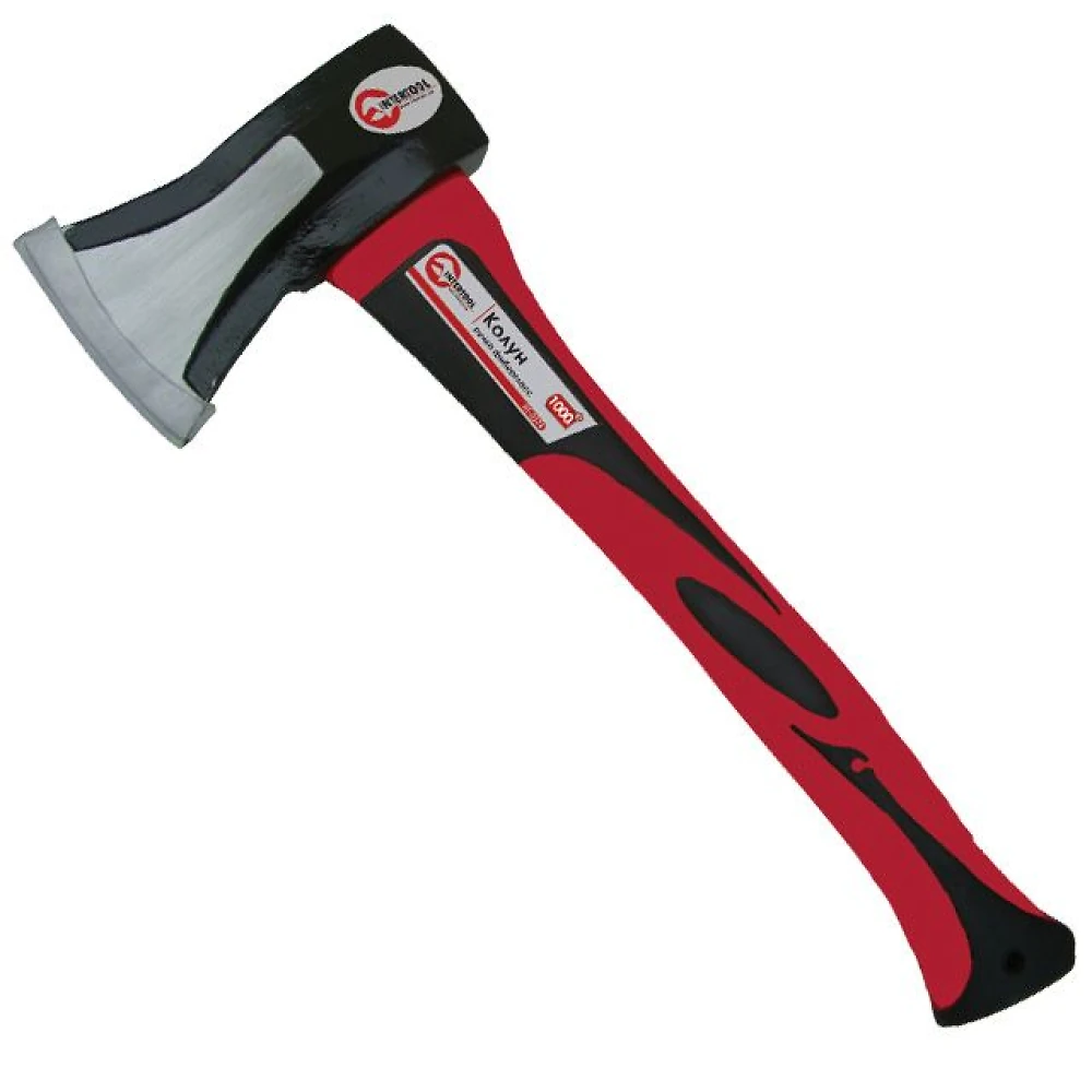Топор-колун  1000г  сталь, рукоятка из стекловолокна Intertool HT-0274