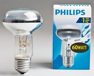 Лампа рефлекторная R63 60Вт 220В Е27 'Philips'
