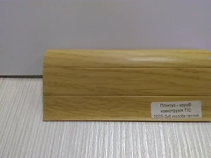 Плинтус кабельканал с резинкой ТИС 2,5м (дуб кордоба)