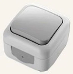 Viko Palmiye серый Выключатель 1-й  IP54