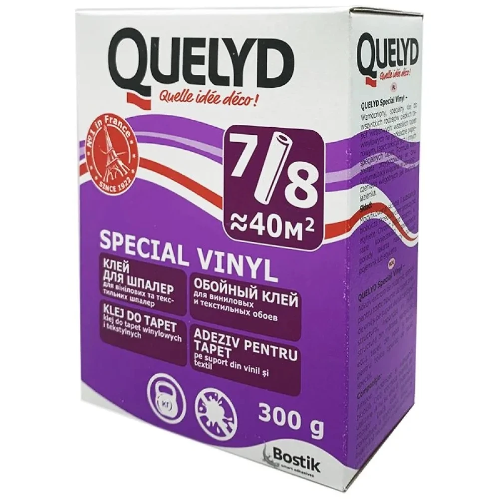 Клей для обоев QUELYD Vinyl 300 г (30 м2)