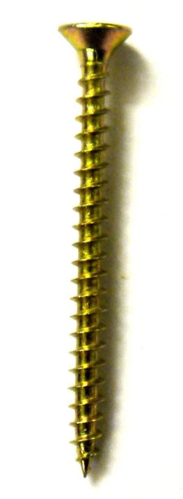 Шуруп универсальный с потайной головкой 3,5х60мм [РZ2] цинк желтый