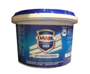 Клей для пенополистирола Danik  1 кг белый